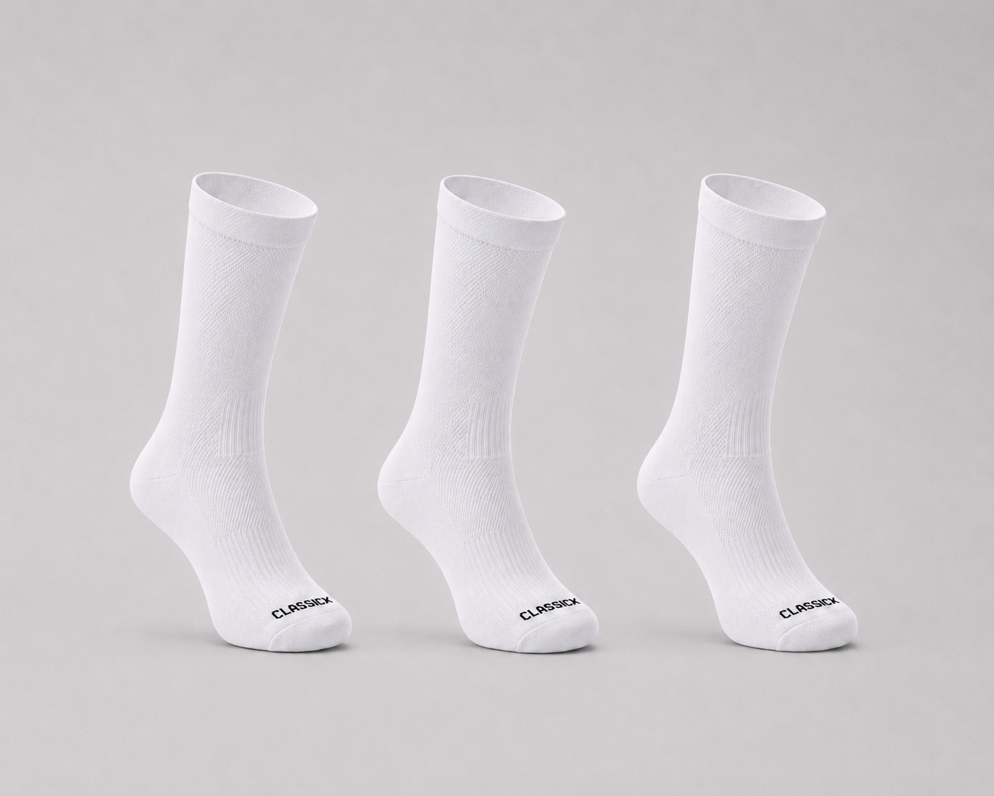 Classic Cycling Socks | logo-white | Classick 3 pack