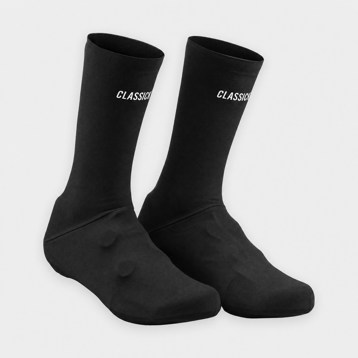 Flandrien Shoe Covers zwart met witte Classick-letters